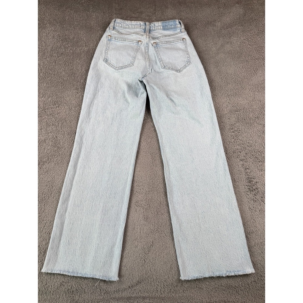 Abercrombie & Fitch Women's Jeans Size 25 Light Wash Curve Love 90s Relaxed - Picture 2 of 9